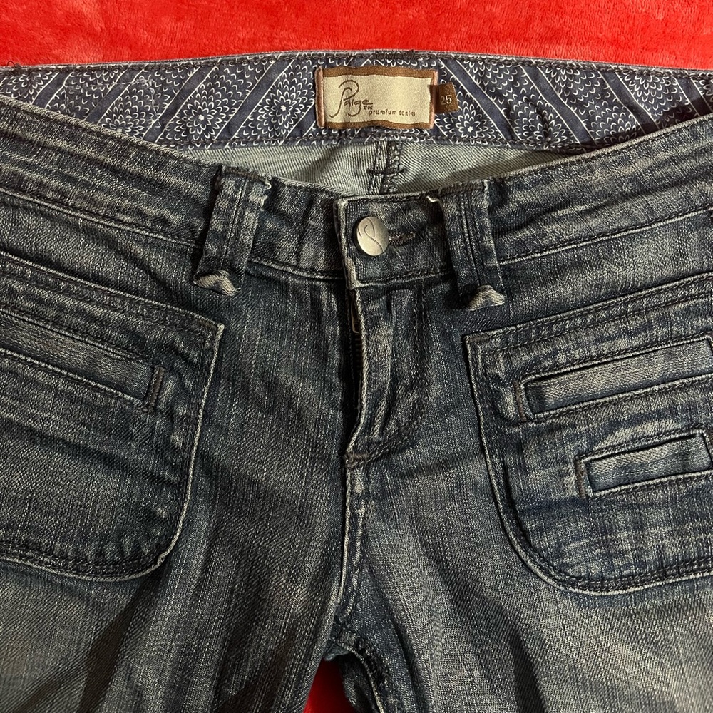 Paige flare denim jeans